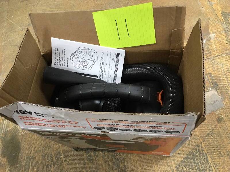 lot 11 image: Ridgid 18V Cordless WetDry Vacuum WD0319 not used