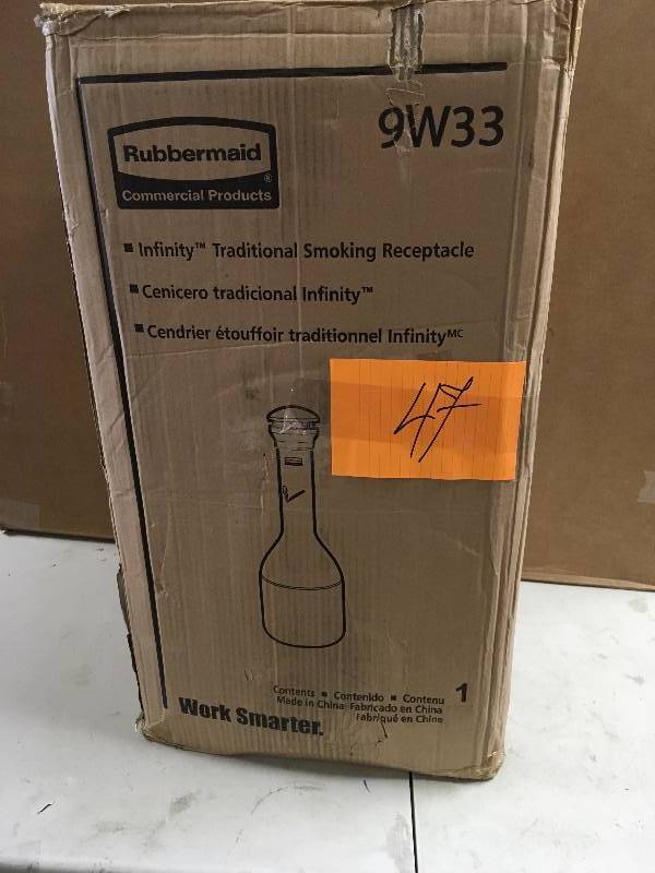 lot 47 image: Infinity Traditional Smoking Receptacle, 4.1 Gal, 39 High, Antique never used MSRP $400