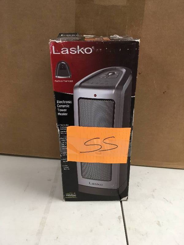 lot 55 image: Lasko 5309 Tower Ceramic Heater never used in box