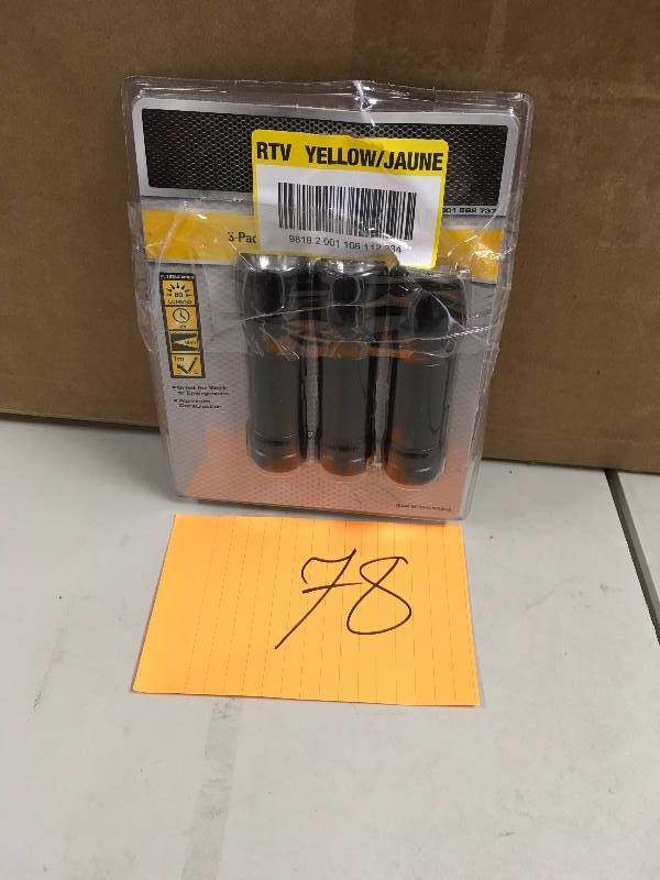 lot 78 image: 3 Pack- Defiant Led Flashlight 80 Lumen Batteries Included never used