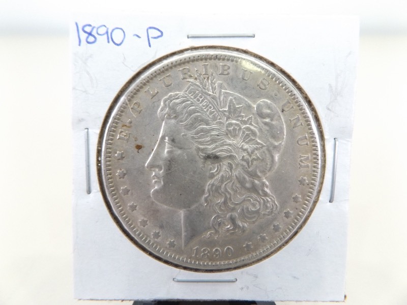 1890-P Morgan Silver Dollar
