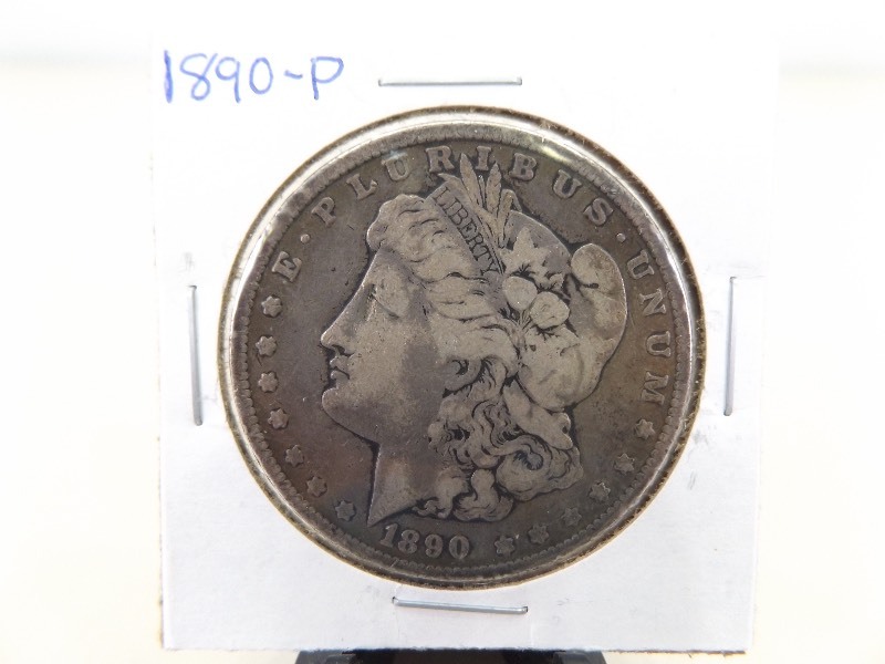 1890-P Morgan Silver Dollar