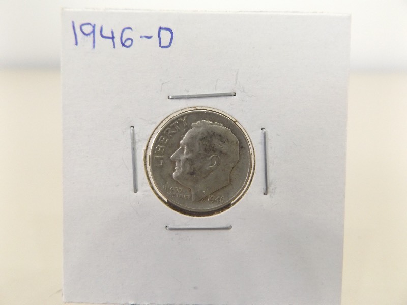 1946-D, 1954-D, and 1961-D Roosevelt Dimes