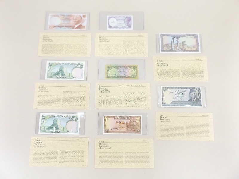 Gem MINT Uncirculated Middle East Countries Foreign Notes
