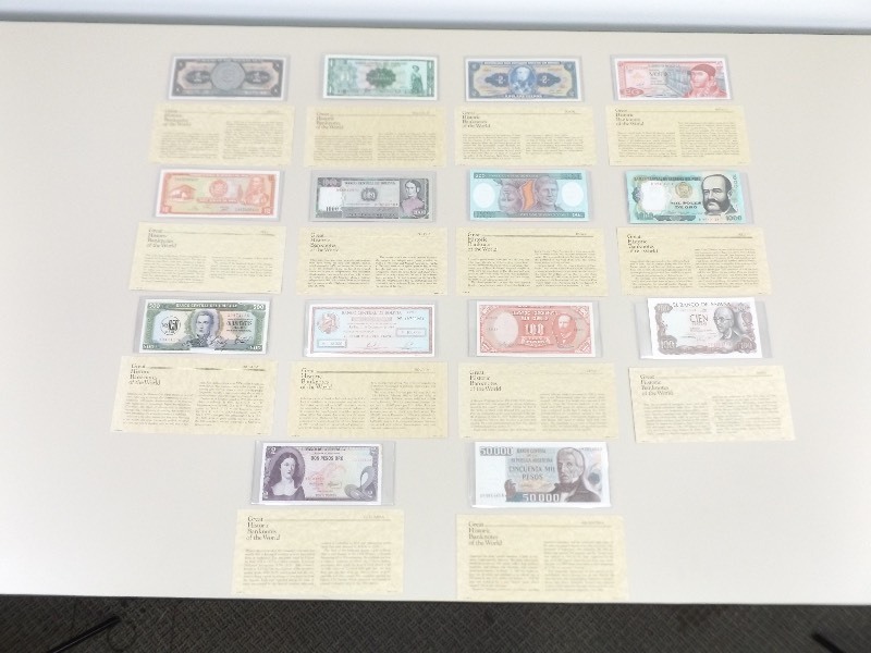 Gem MINT Uncirculated Spanish Speaking Countries Foreign Notes