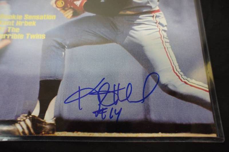 KENT HRBEK AUTOGRAPHED 11 X 14 PHOTO - INSCRIBED # 14  OBTAINED AT  MN TWINS FEST 2017