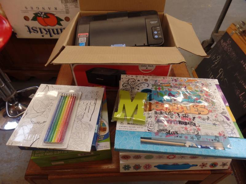 lot 631 image: LASER PRINTER, TOYS AND CRAFTS