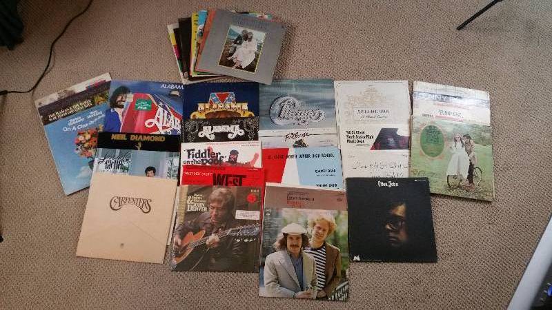 lot 22 image: Large Group of Record, Chicago, Alabama, Neil Diamond, Etc.