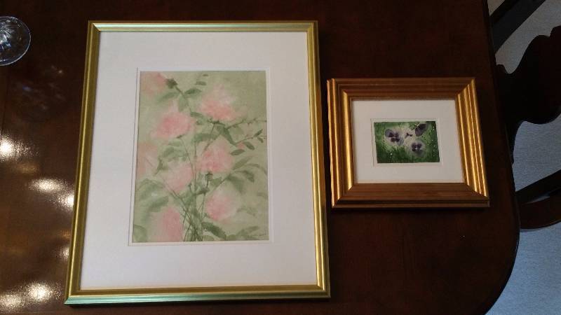 lot 34 image: (2) Framed Original Art, One Signed
