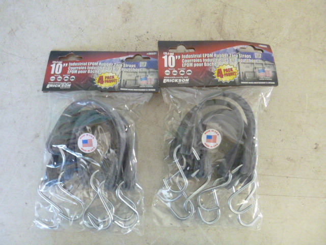 2 Packs of Rubber Tarp Straps