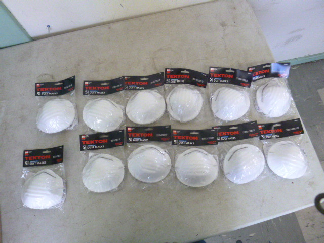 12 Packs of Tekton Dust Masks