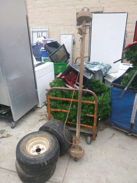 3 Tires with an Axel