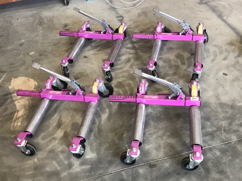 lot 24 image: (4) Go-Jack Car Dollies