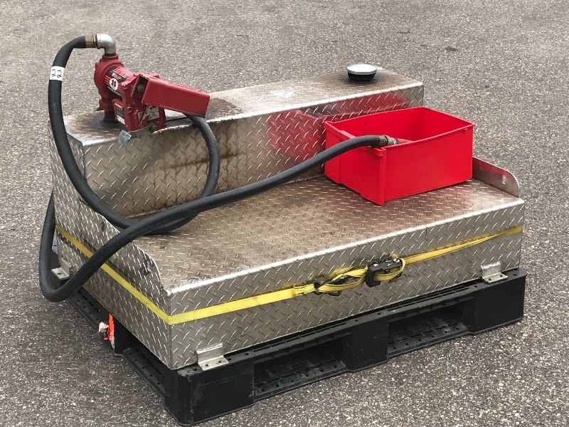 lot 22 image: Delta Diesel Fuel Tank With Pump
