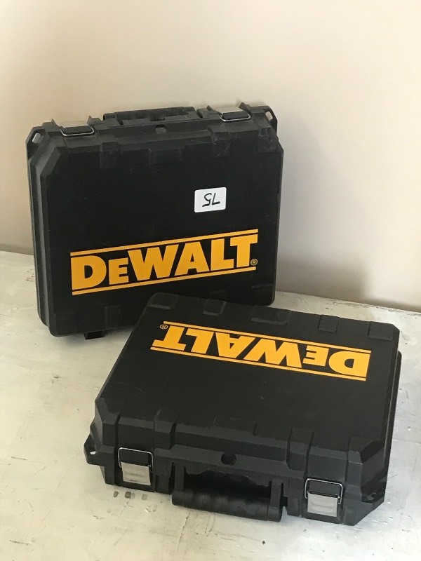 lot 75 image: (2) DeWalt Tool Case