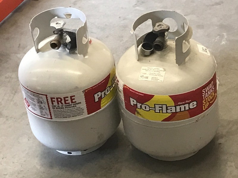 lot 102 image: (2) 20# LP Tanks