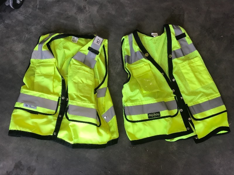 lot 157 image: (2) New Safety Vests