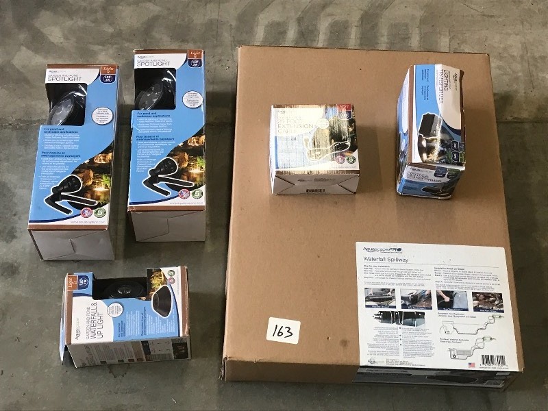lot 163 image: Lot Of New Landscape  Waterfall Lights & Accessories