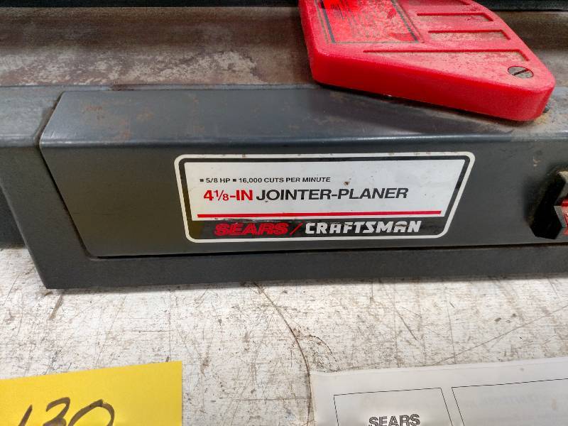 lot 130 image: Craftsman 4 18 JointerPlaner, Wo...