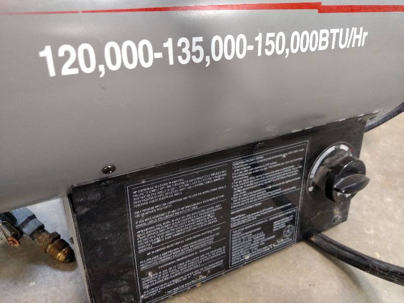 lot 49 image: Dyna-Glo 120,000-135,000-150,000 BT...