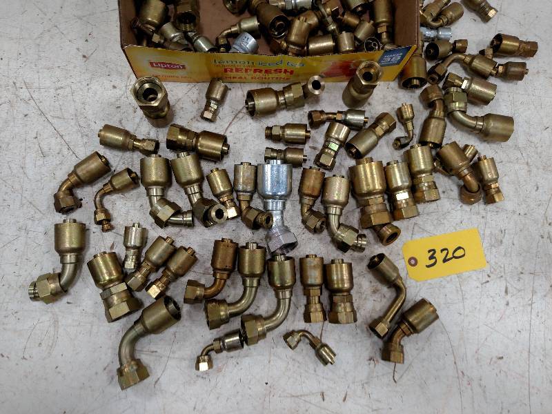 lot 320 image: Assts Parker Crimp-On Fittings, OR...