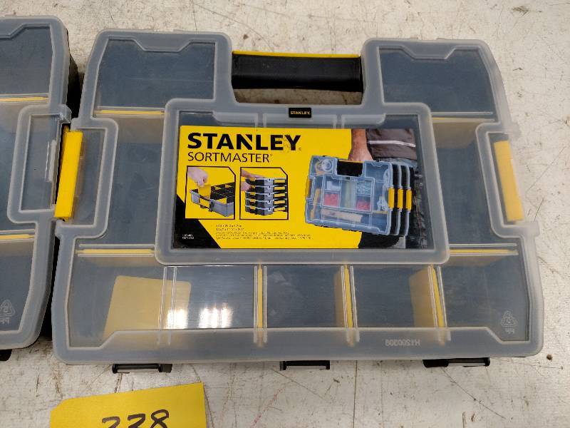 lot 338 image: (2) Stanley Sortmaster Parts Boxes...