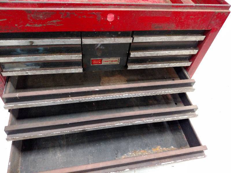 lot 341 image: Craftsman 10 Drawer Tool Cabinet...