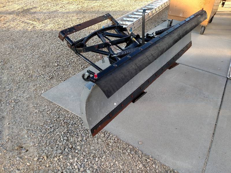 lot 19 image: TX ATV Plow, 82 Blade, Power Winch...