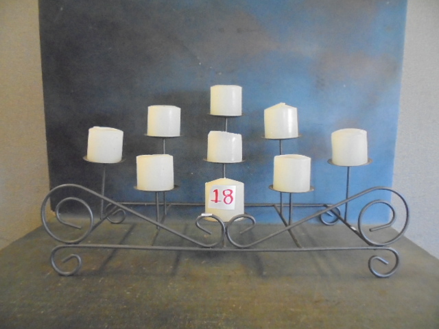 lot 18 image: Candle Holder and Candles