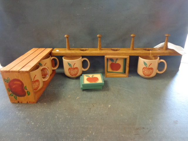 lot 56 image: Coffee Mug Set, Coasters and More