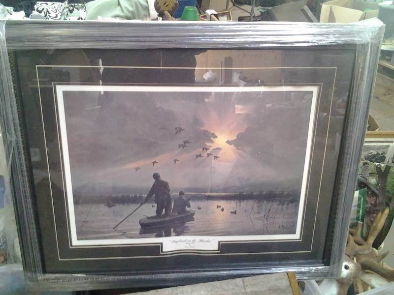 lot 1 image: Les Kouba Legacy Series Daybreak On the Marshes 35x28