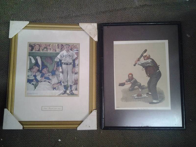 lot 5 image: 2-Norman Rockwell Framed Prints 23x19
