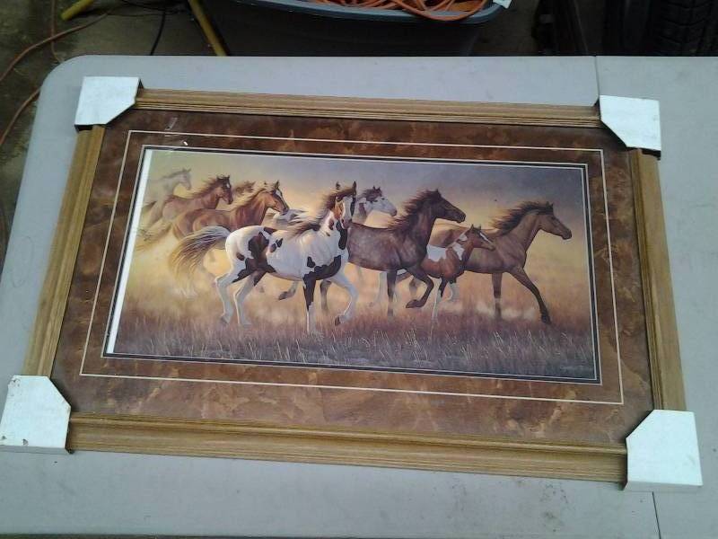 lot 14 image: Horses Print By Cynthie Fisher 35x22