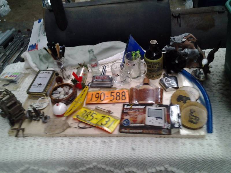 lot 41 image: Lot Of Bar Related Items (Flask, Coasters, A&W Mugs, Stage Coach, Collectibles)
