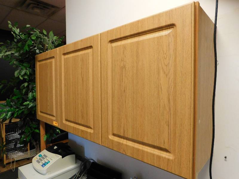 WALL HUNG WOODEN CABINET