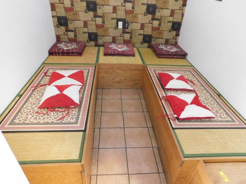 7 BAMBOO PADS, FLOOR MAT AND PILLOWS