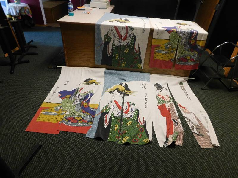 5 CLOTH  DOOR HANGINGS