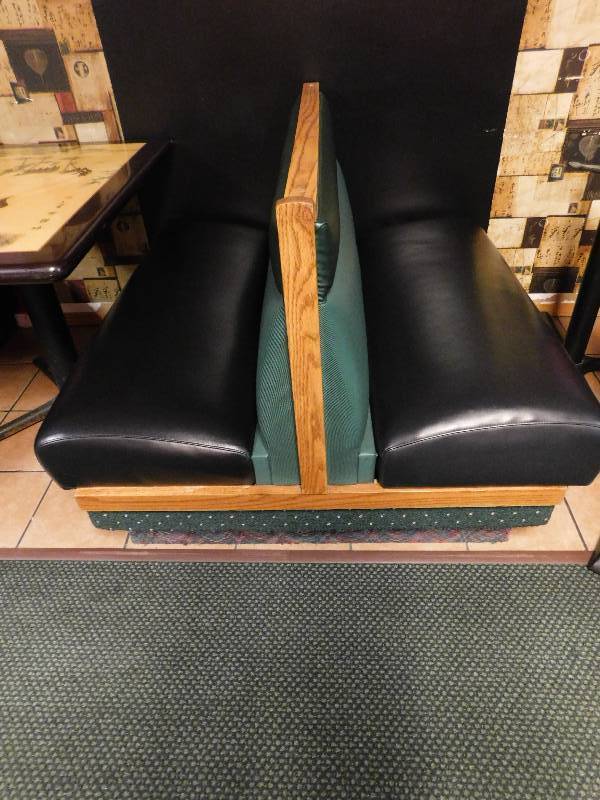 TWO SIDED BOOTH SEATS