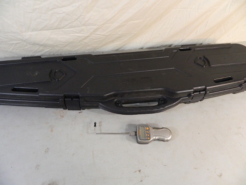 lot 19 image: Lyman Digital Trigger Pull Gauge and Hardsided Rifle Case