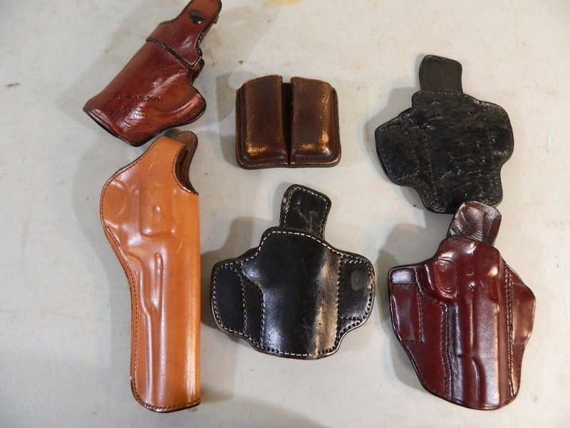 lot 21 image: Assorted Leather Holsters and More