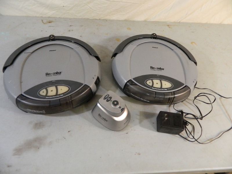 lot 54 image: 2 Roomba Robotic FloorVacs