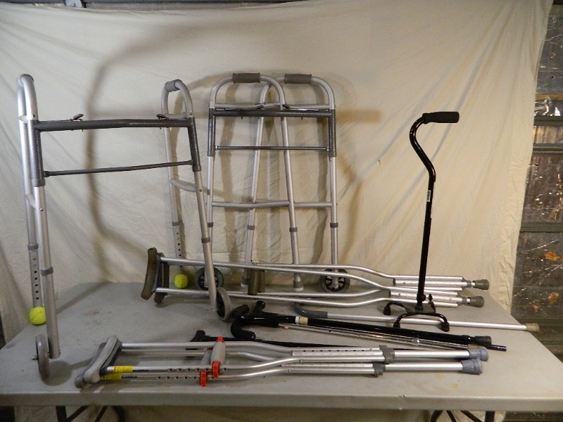 lot 85 image: Walkers, Crutches, and Canes