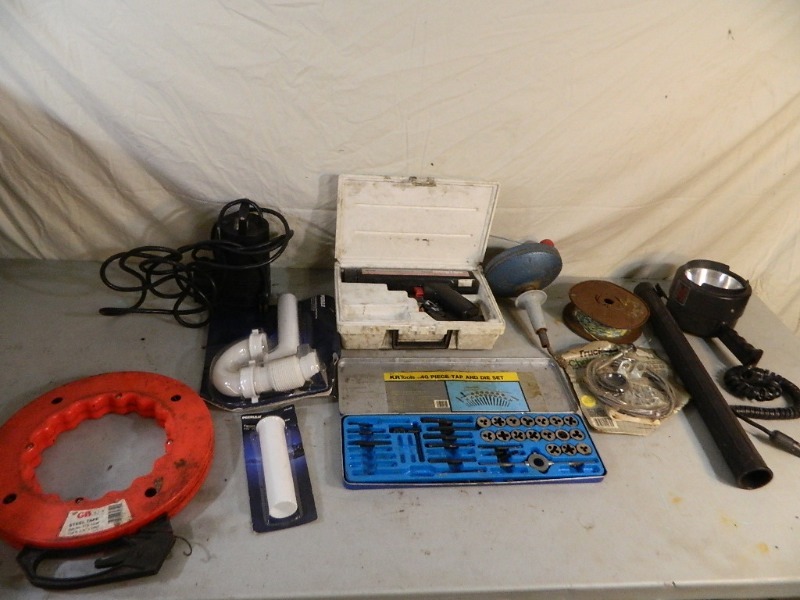 lot 105 image: Fish Tape, Timing Light, and Lots More