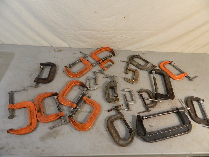 lot 115 image: Large Lot of C Clamps