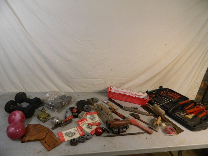 lot 117 image: Greenlee Punch Outs and Other Assorted Tools
