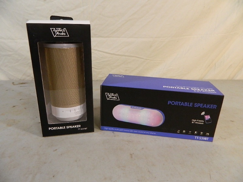 lot 138 image: 2 New Portable Wireless Bluetooth Speakers