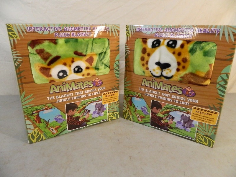 lot 148 image: 2 New Animates Augmented Reality Super Soft Blankets