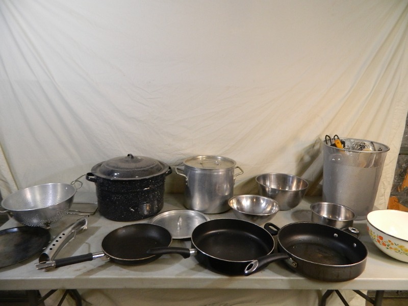 lot 163 image: Canning Pot, Utensils, and More