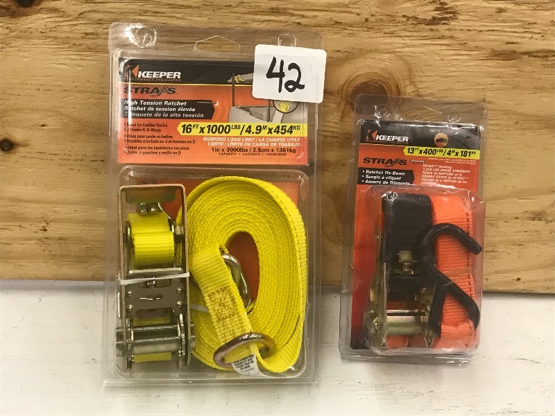 (2) Ratchet Straps