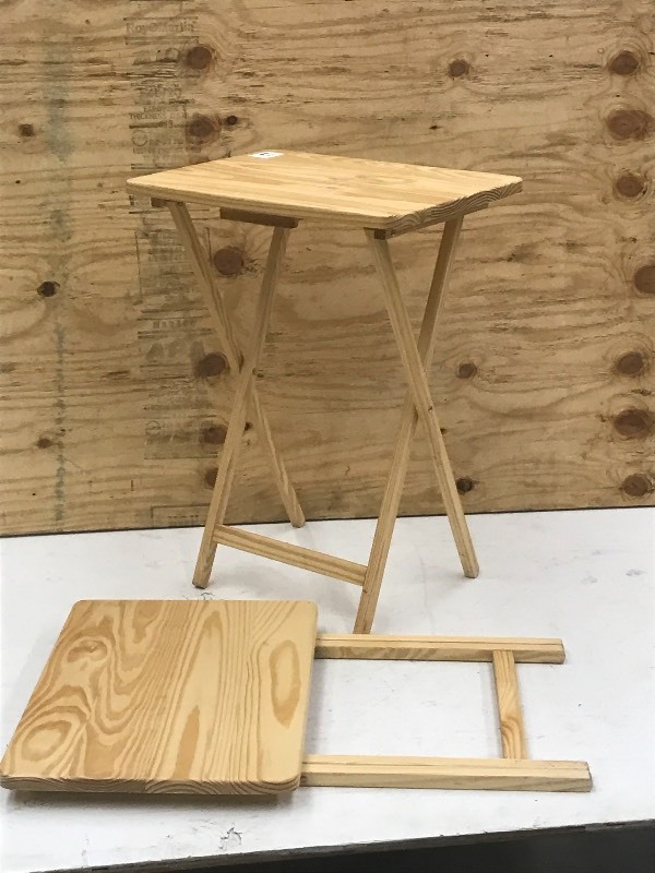 (2) Folding T.V. Tables